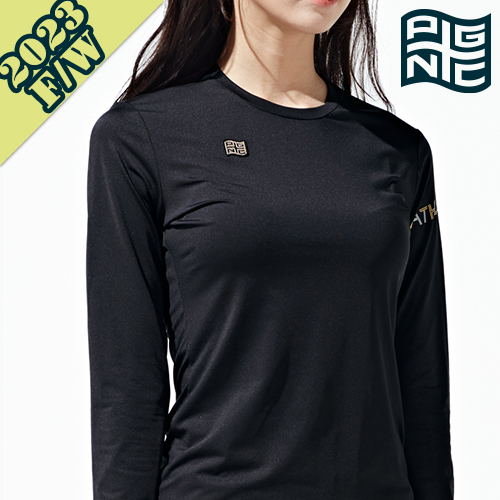 [패기앤코] 여성용 긴팔 기모 라운드 티셔츠 / ERT-4222